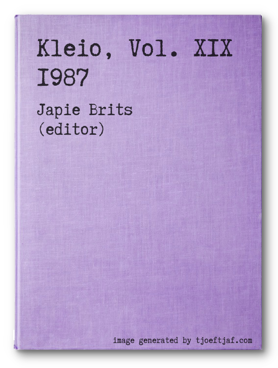 Kleio, Vol. XIX 1987