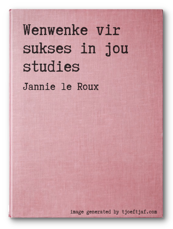 Wenwenke vir sukses in jou studies