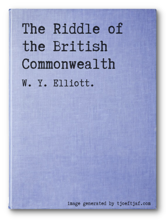 The Riddle of the British Commonwealth