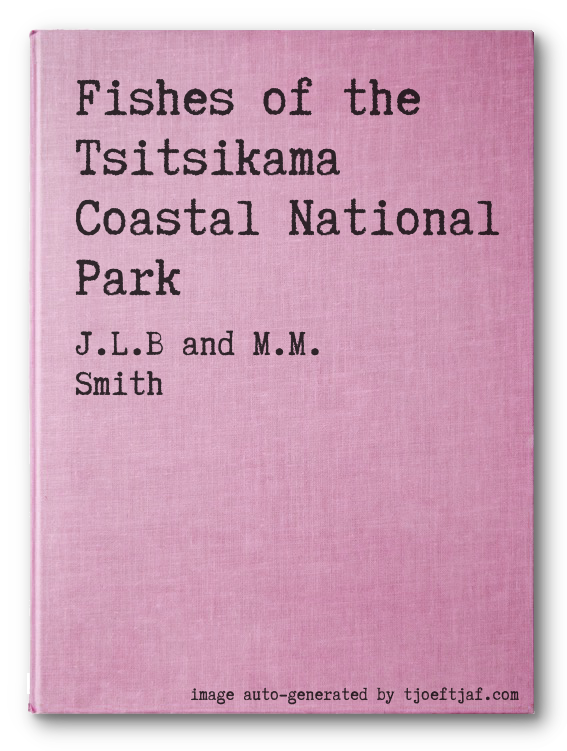 Fishes of the Tsitsikama Coastal National Park