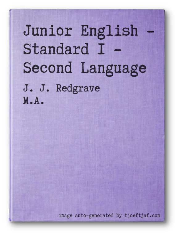 Junior English - Standard 1 - Second Language