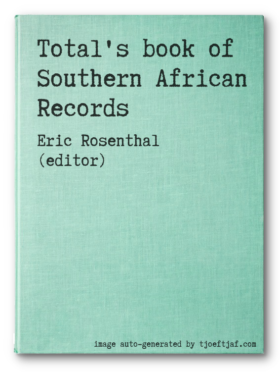 Total's book of Southern African Records