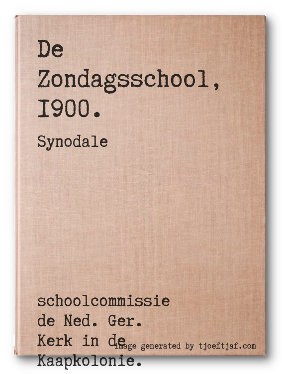 De Zondagsschool, 1900.