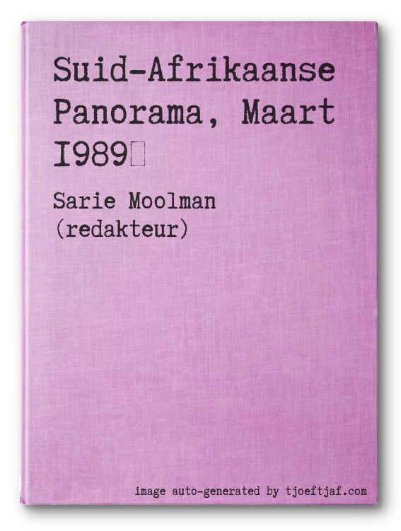Suid-Afrikaanse Panorama, Maart 1989
