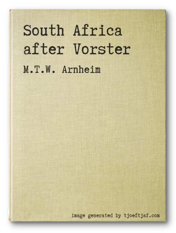 South Africa after Vorster