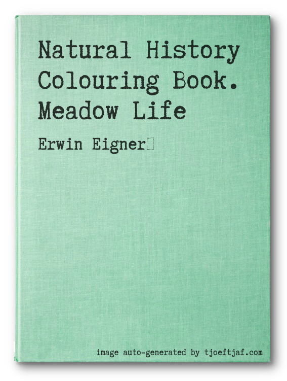 Natural History Colouring Book. Meadow Life
