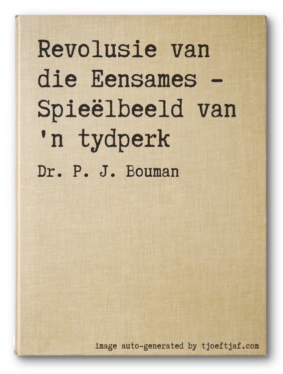 Revolusie van die Eensames - Spielbeeld van 'n tydperk