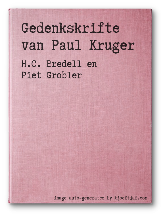 Gedenkskrifte van Paul Kruger