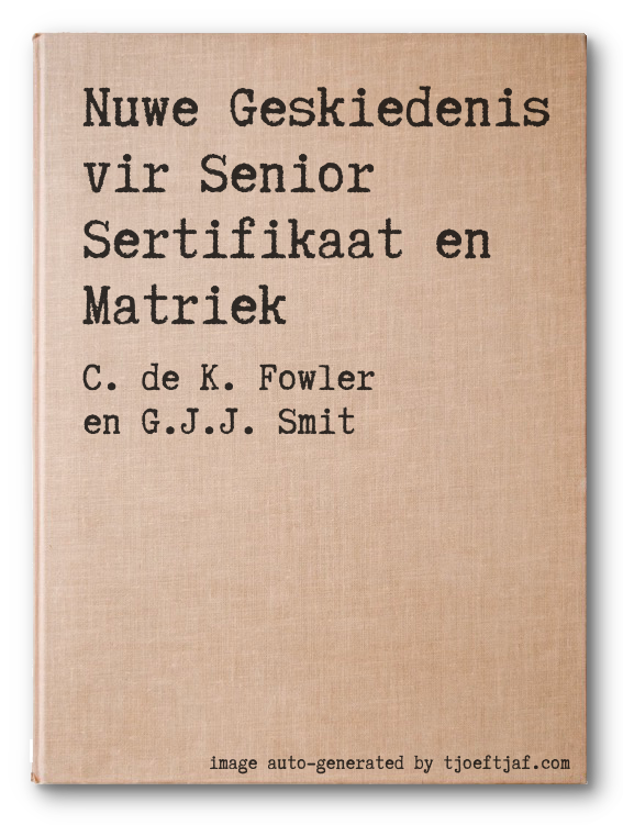 Nuwe Geskiedenis vir Senior Sertifikaat en Matriek