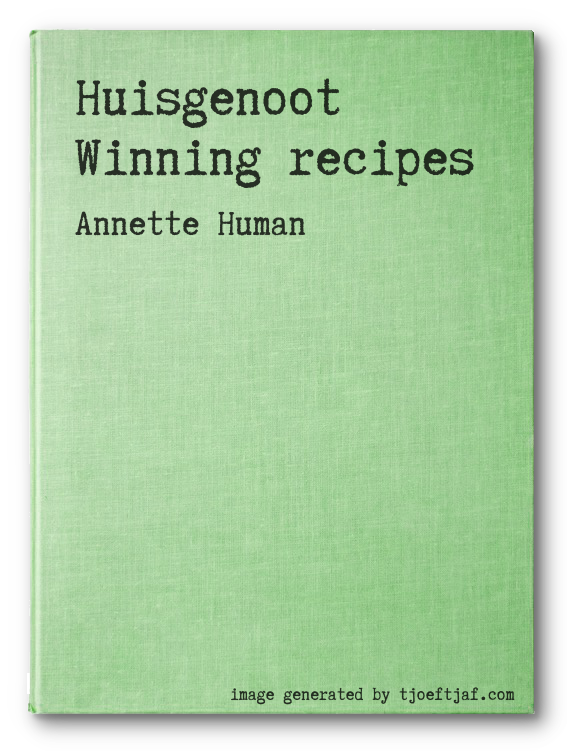 Huisgenoot Winning recipes