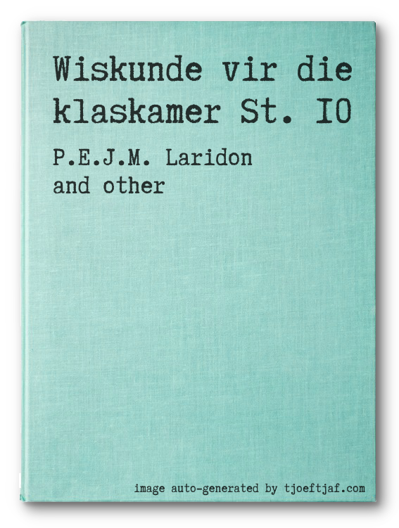 Wiskunde vir die klaskamer St. 10