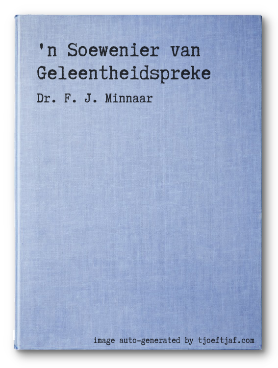 'n Soewenier van Geleentheidspreke