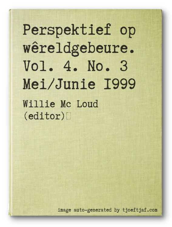 Perspektief op wreldgebeure. Vol. 4. No. 3 Mei/Junie 1999