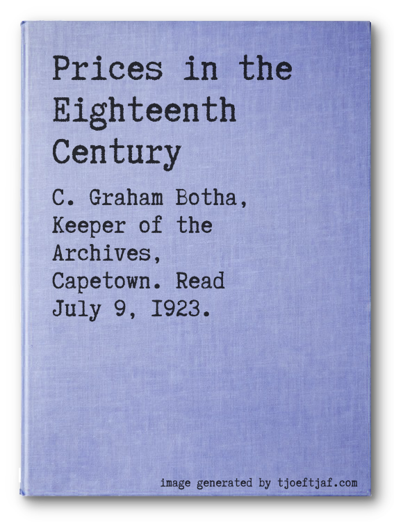 Prices in the Eighteenth Century