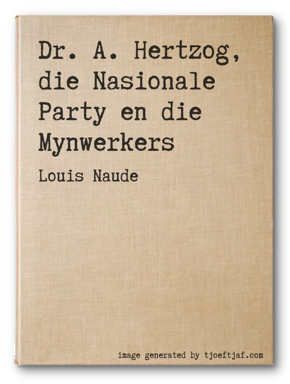 Dr. A. Hertzog, die Nasionale Party en die Mynwerkers