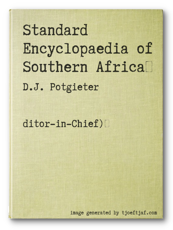 Standard Encyclopaedia of Southern Africa