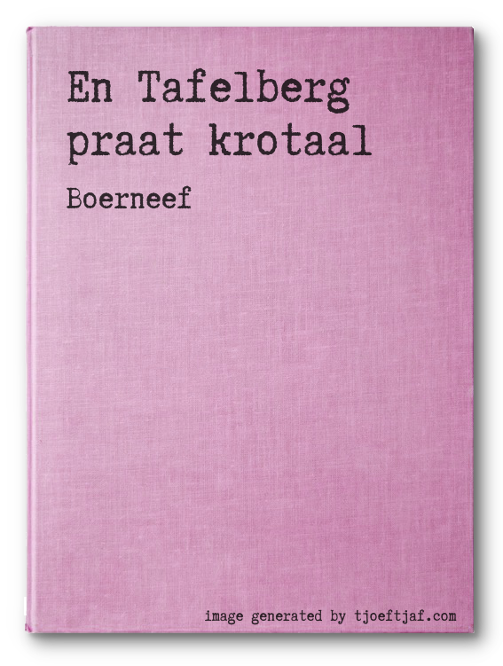 En Tafelberg praat krotaal