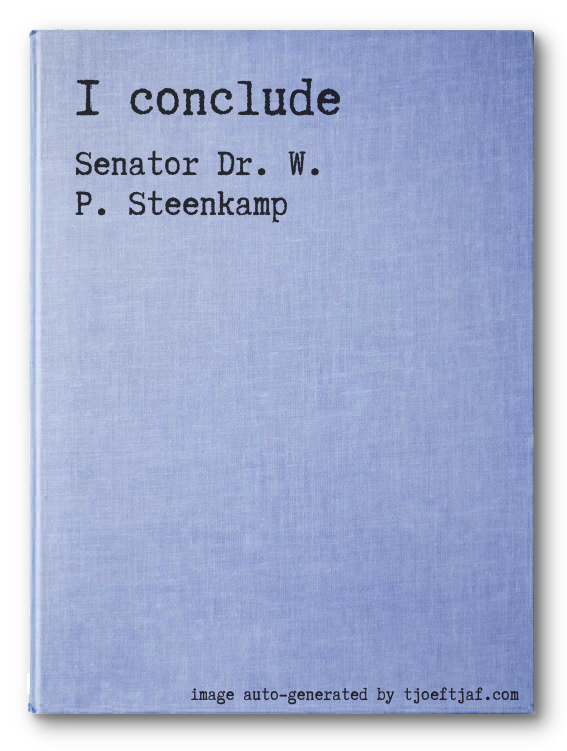 I conclude