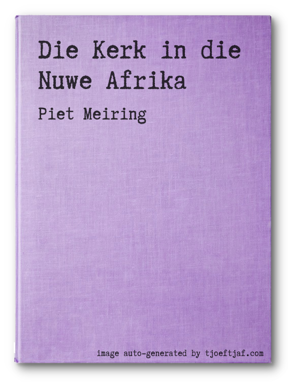 Die Kerk in die Nuwe Afrika