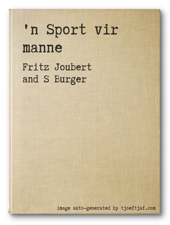 'n Sport vir manne