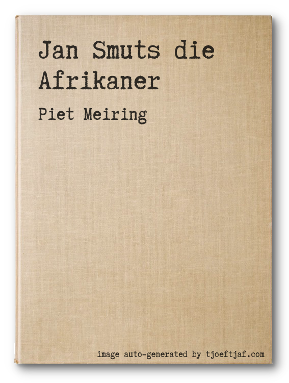 Jan Smuts die Afrikaner