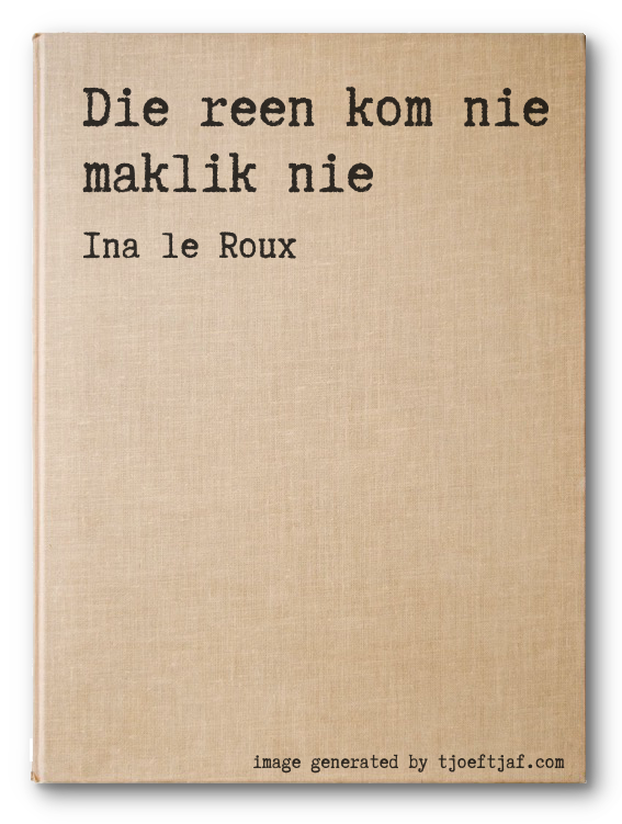 Die reen kom nie maklik nie
