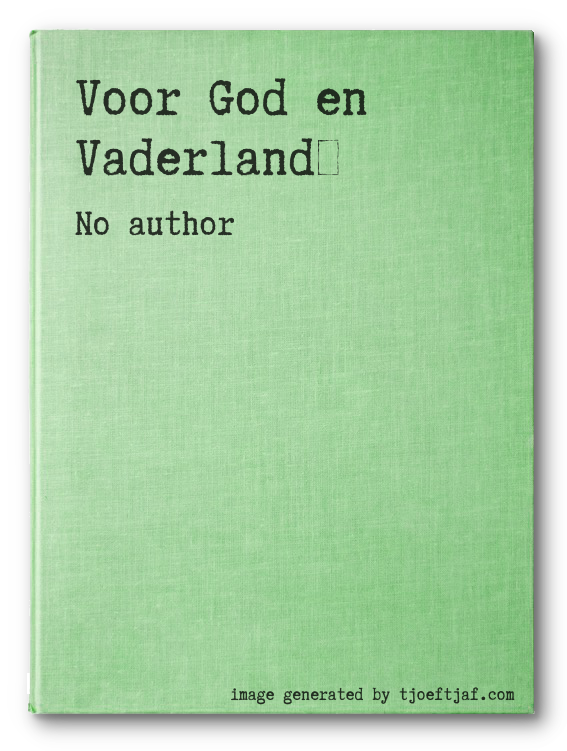 Voor God en Vaderland