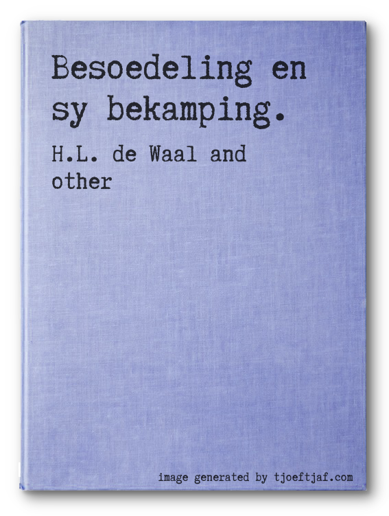 Besoedeling en sy bekamping.