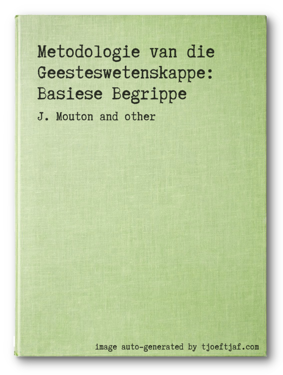 Metodologie van die Geesteswetenskappe: Basiese Begrippe