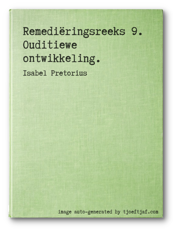 Remediringsreeks 9. Ouditiewe ontwikkeling.