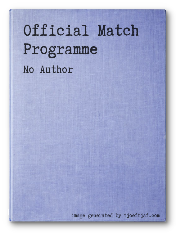 Official Match Programme