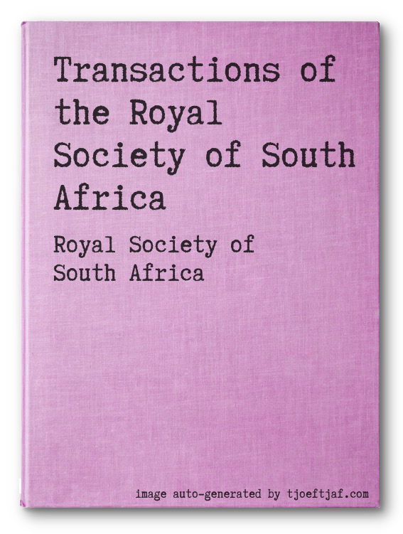 Transactions of the Royal Society of South Africa