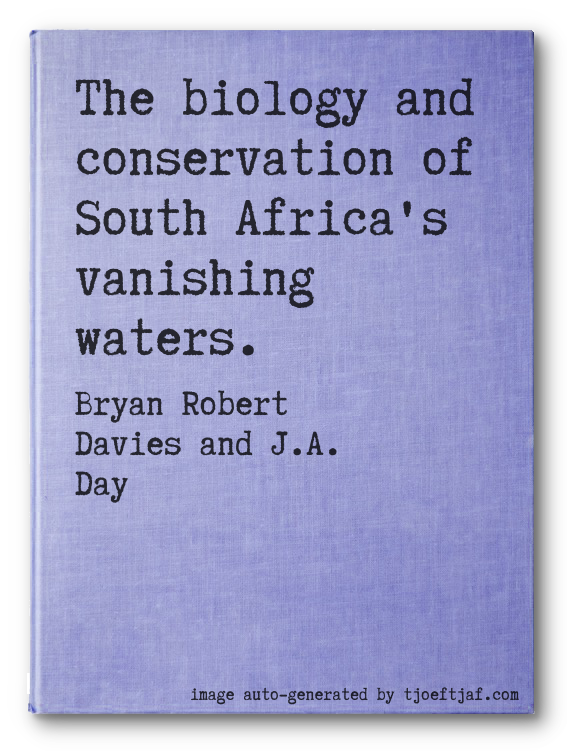 The biology and conservation of South Africa's vanishing waters.