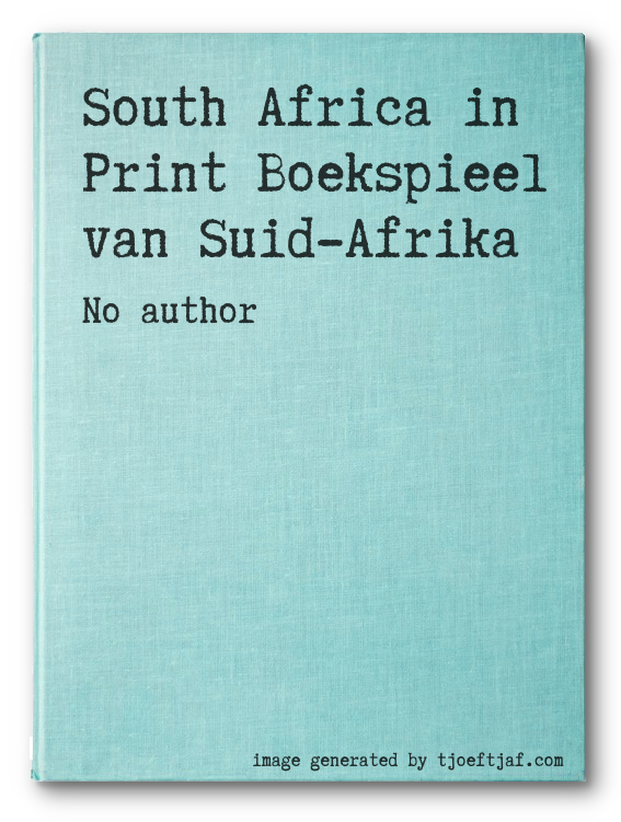 South Africa in Print Boekspieel van Suid-Afrika