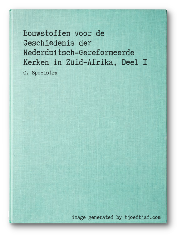 Bouwstoffen voor de Geschiedenis der Nederduitsch-Gereformeerde Kerken in Zuid-Afrika, Deel 1