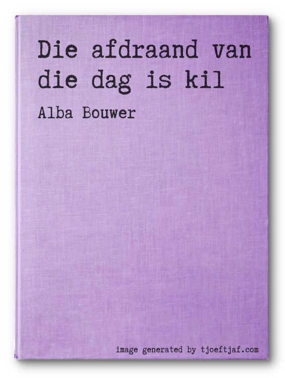 Die afdraand van die dag is kil