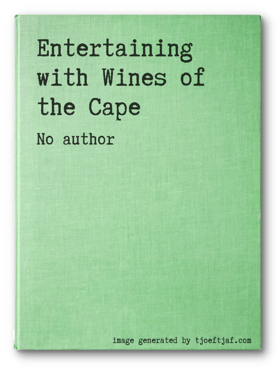 Entertaining with Wines of the Cape