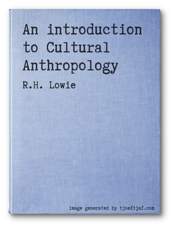 An introduction to Cultural Anthropology