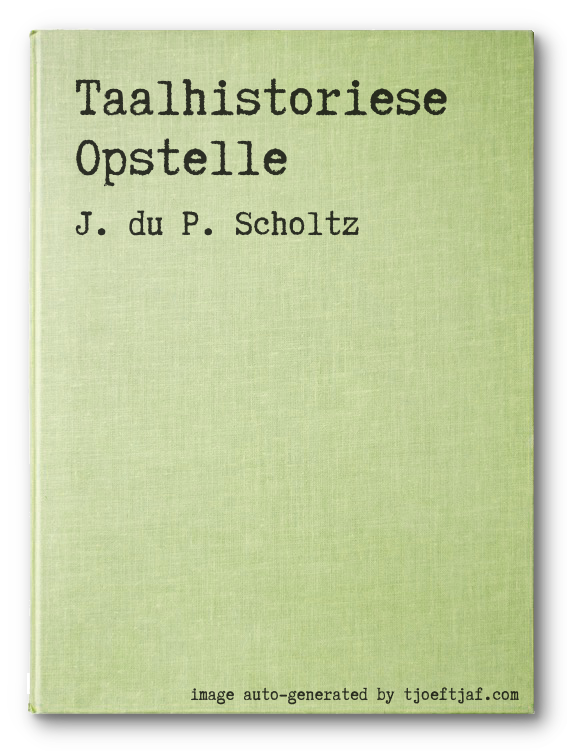 Taalhistoriese Opstelle
