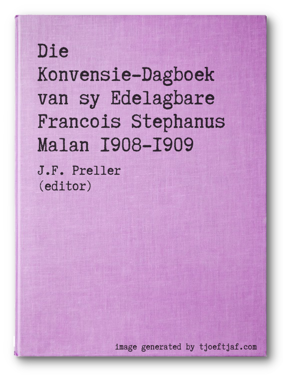 Die Konvensie-Dagboek van sy Edelagbare Francois Stephanus Malan 1908-1909