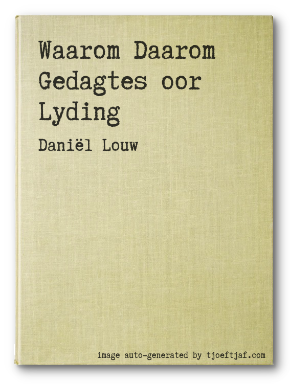 Waarom Daarom Gedagtes oor Lyding