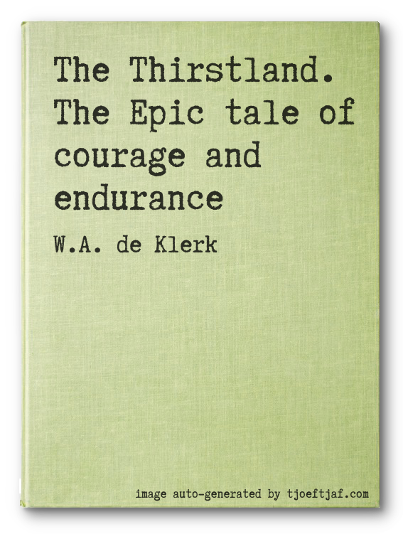 The Thirstland. The Epic tale of courage and endurance