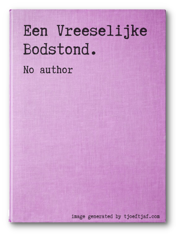 Een Vreeselijke Bodstond.