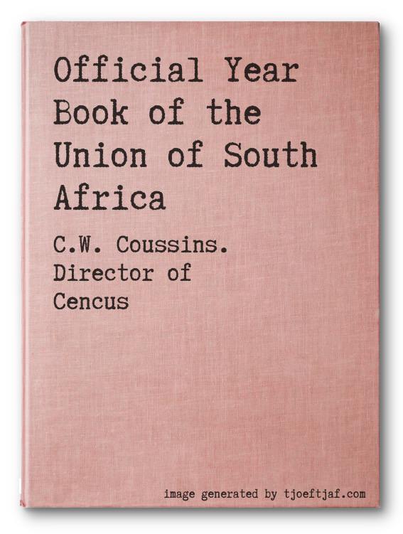 Official Year Book of the Union of South Africa