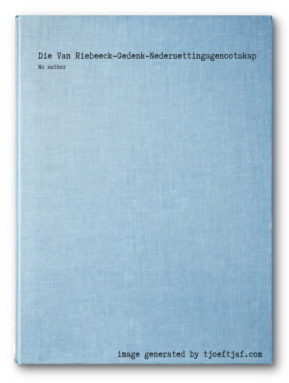 Die Van Riebeeck-Gedenk-Nedersettingsgenootskap