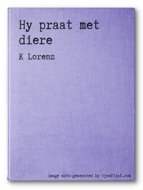 Hy praat met diere