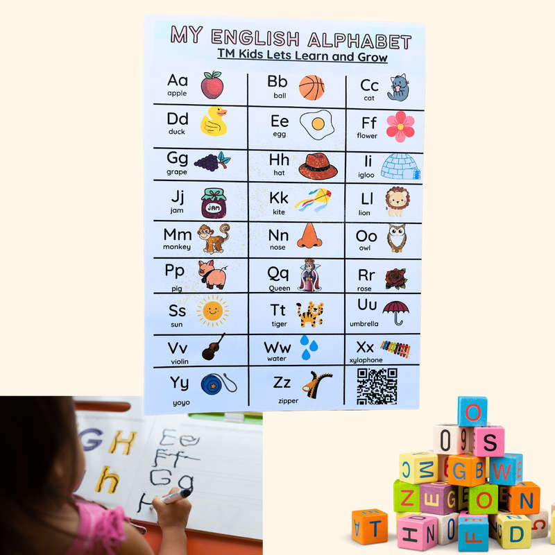 Essential Numbers and Alphabet Learning Charts Set