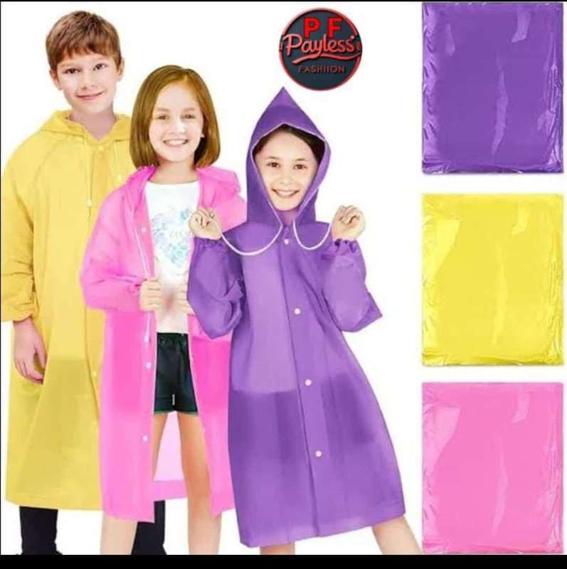 Pink-Kids'  Waterproof Raincoat  Lightweight &amp; Stylish Protection