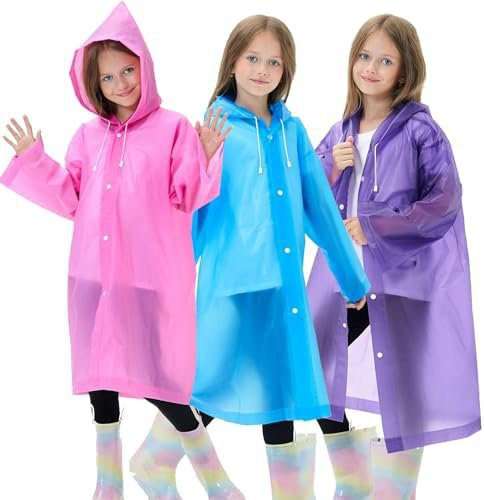 Pink-Kids'  Waterproof Raincoat  Lightweight &amp; Stylish Protection