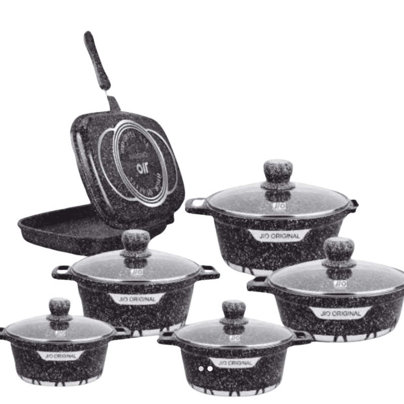 Jio original 21-piece granite-coated COMBO cookware